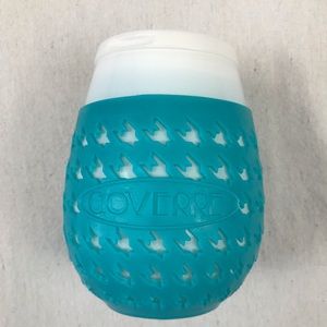 Go Verre Wine Glass Tumbler White/Turquoise